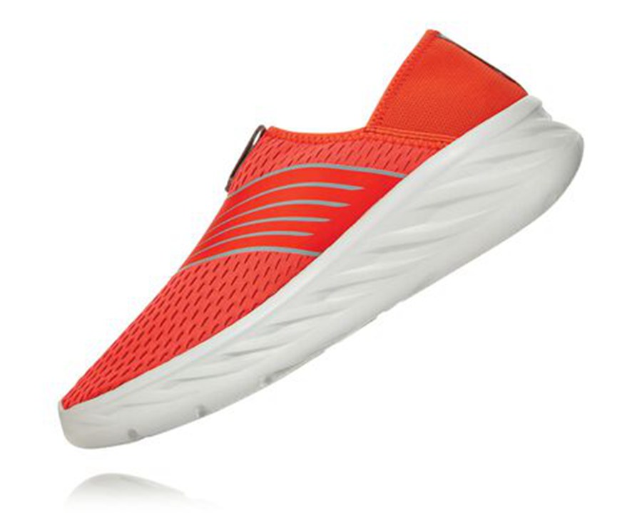 Sandals Mens - Hoka One One ORA Recovery - Red - HUPWCZK-96